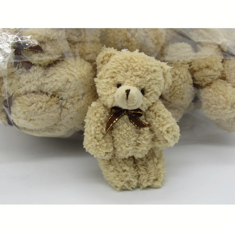 

2PCS/LOT Cute Plush Keychains Toys Pendant Soft Bears Stuffed 12cm Lovely-shaped By Phone Bags Accessories Gifts WXZ001