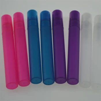 

1000pcs 5ml 10ml Perfume Mist with Spray Mini Small Woman Colorful Empty Plastic Bottles Containers Sample Easy Sterile Bottle