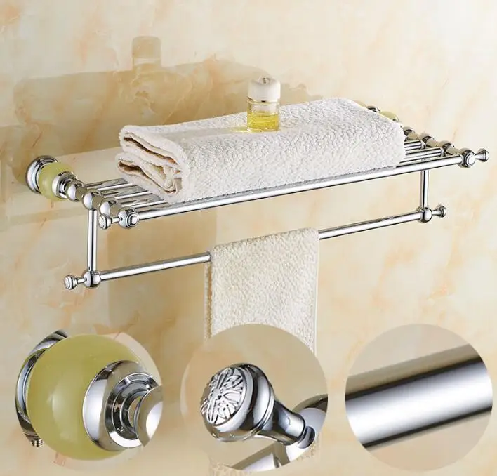 Bathroom Hardware Set Bathroom Hardware Accessories Brass and Jade Paper Holder Towel Bar Soap basket Towel rack Towel ring