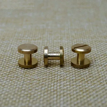 

free shipping 8*4*4mm wallet bag screw brass belt Rivet diy handmade hardware part handbag leather