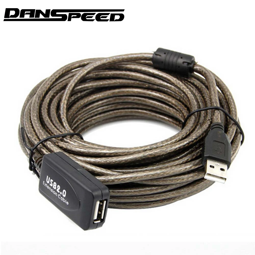DANSPEED 30FT USB 2 0 Активный репитер мужского и женского пола F/м кабель удлинитель шнура