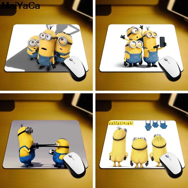 

MaiYaCa New Small Size Computer desktop Minions Mouse Pad Non-Skid Rubber Pad 220mmX180mmX2mm and 250mmx290mmx2mm Mouse Pads