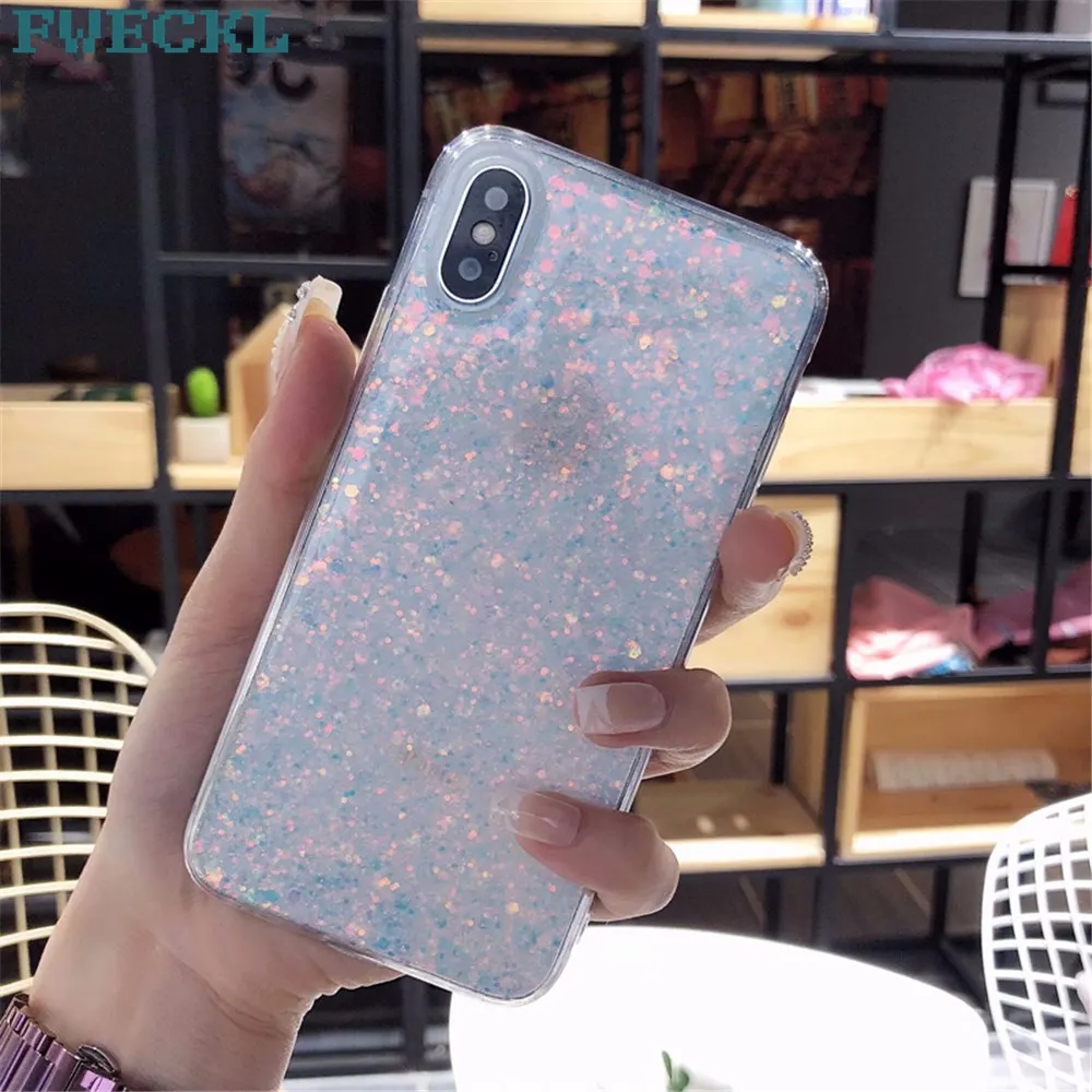 

Luxury Shinning Candy Colors Soft TPU Ultra Thin Back Cover Silicon Phone Cases For iPhone 6 S 7 8 plus X 10 Capinha Coque Capa