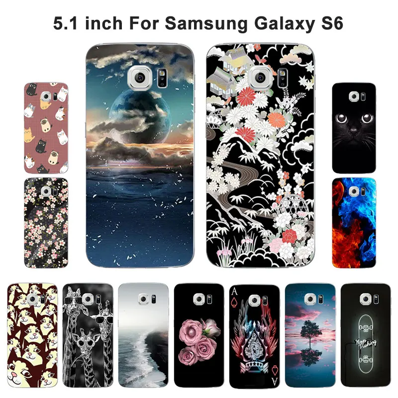 Мягкий чехол из ТПУ для Samsung Galaxy S6 G9200 силиконовый матовый задней панели Funda |