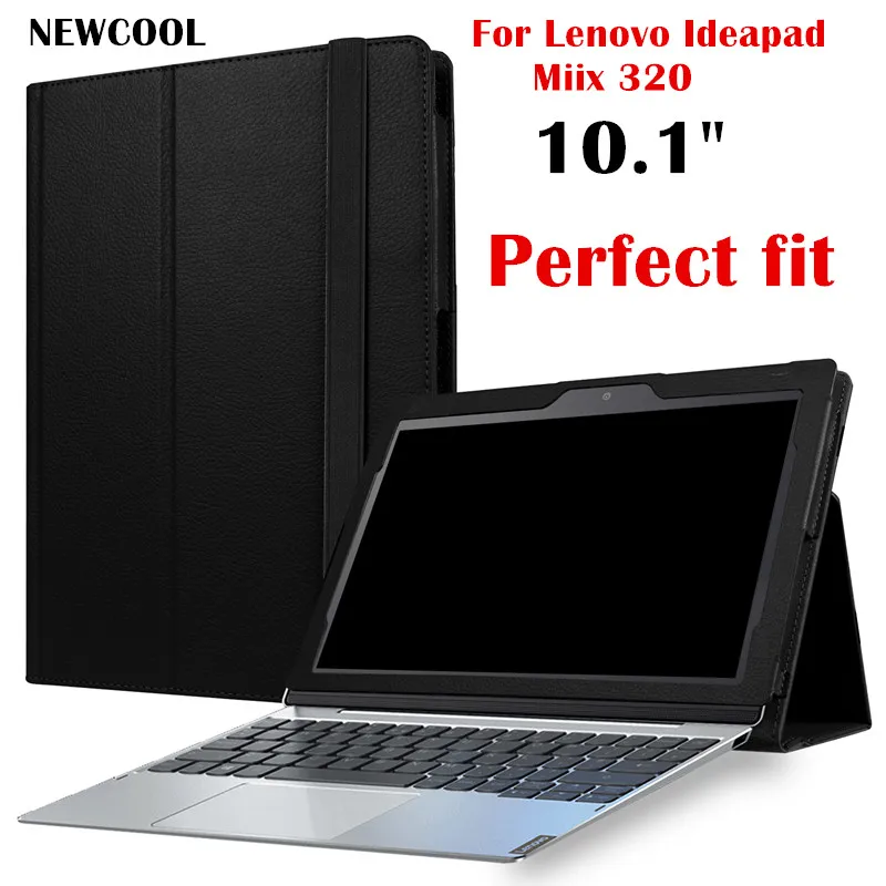 

Miix325 Business Style Leather Case (can put keyboard) For Lenovo Ideapad Miix 320 MIIX320-10ICR 10.1" Tablet Case Flip Cover