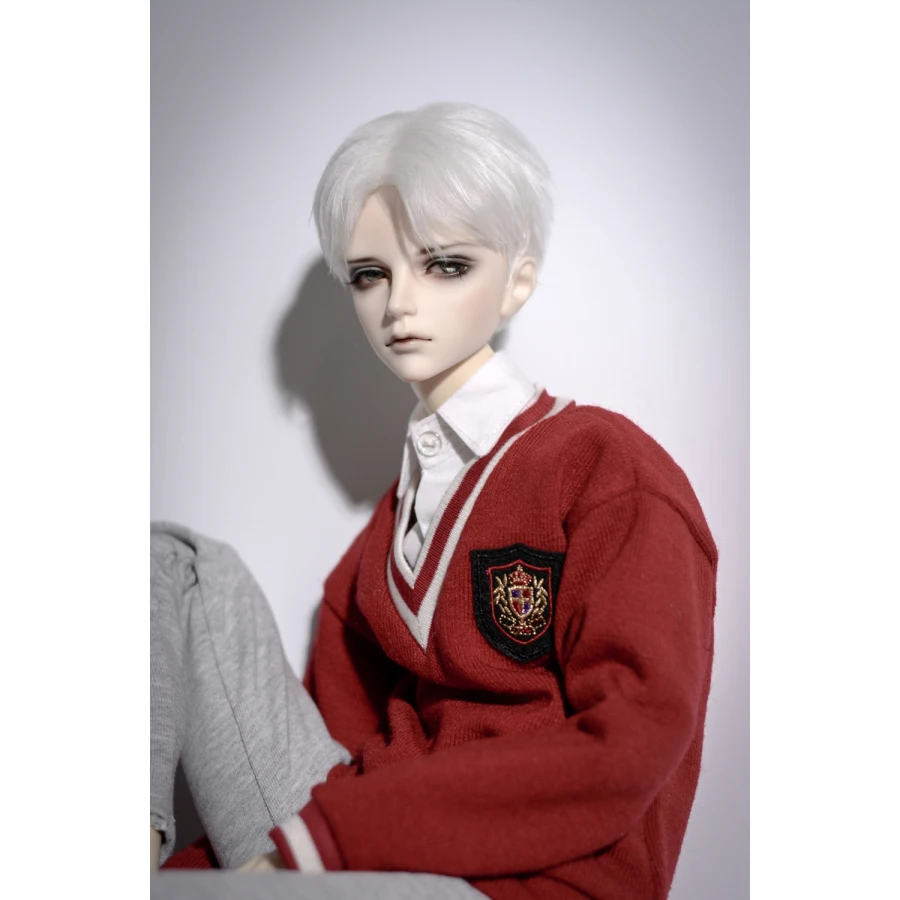 

BJD Red Sweater Hoody T-Shirt Outfits Top Clothing For Male 1/3 SD17 70cm 24" Tall BJD doll SD DK DZ AOD DD Doll use