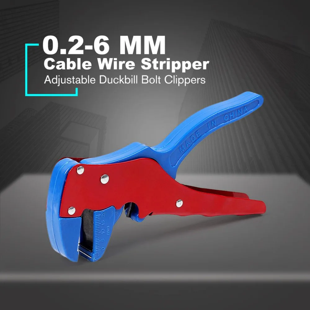 0,2-6 квадратных мм регулируемый автоматический кабель для зачистки проводов с резцом утконоса изгиб нос болт кусачки инструмент для зачистки проводов
