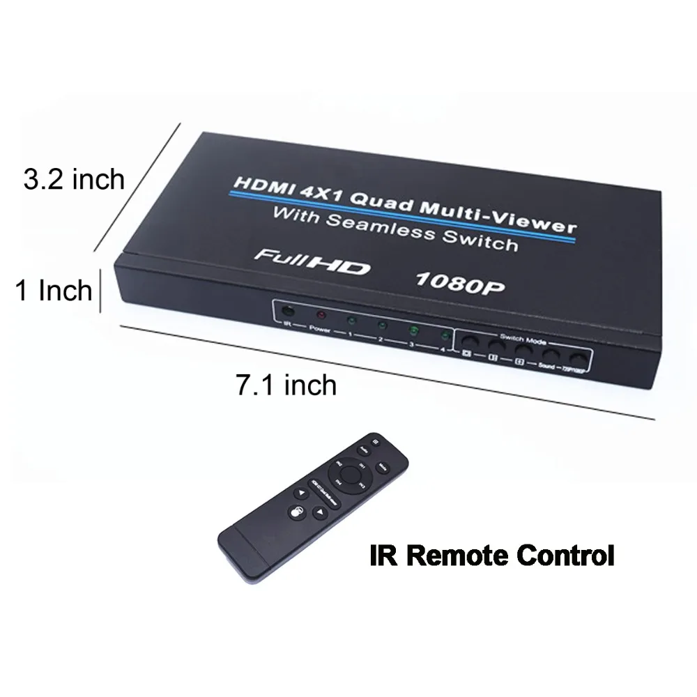 4 HDMI input 1 HDMI output