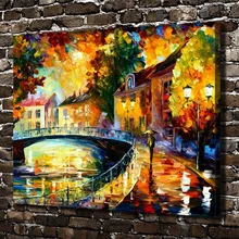 1314 Brilhante de Pedestres Da Cidade a Paisagem Da Rua. Imprimir HD Canvas Casa decoração do quarto Sala retratos Da Parede Da pintura Da Arte