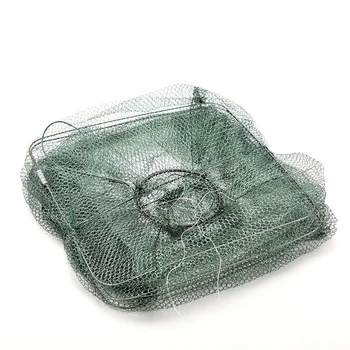 

1 PCS Foldable Nylon Fishing Net Catch Crab Fish Crawdad Shrimp Minnow Mesh Cage Fishing Bait Trap Cast Dip Drift Shrimping Net