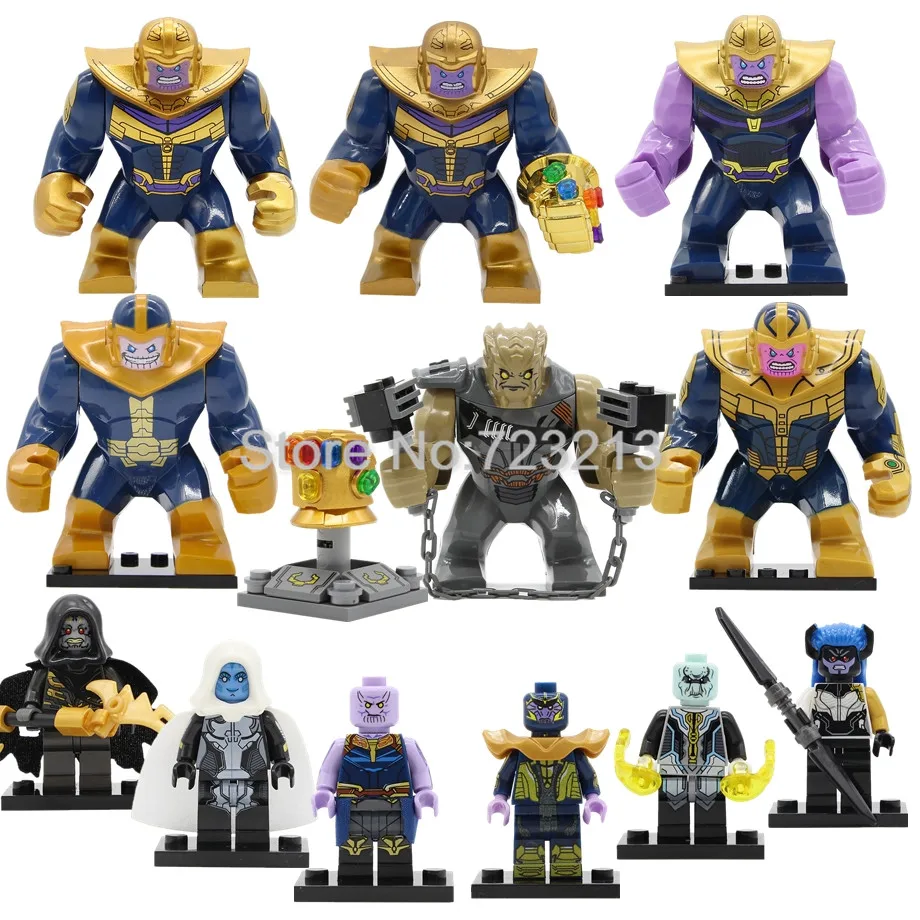 

Super Hero Infinity War Thanos Black Dwarf GAUNTLET Figure Avengers Legoingly Obsidian Building Blocks Set bricks Toys