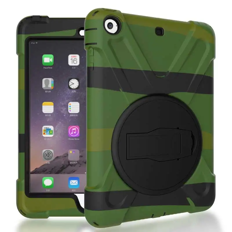 Waterproof Silicon Protective Back Case for iPad mini1 Shockproof Stand
