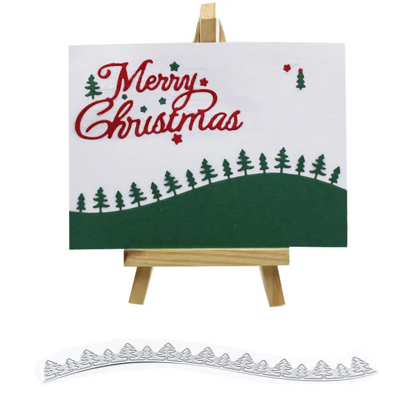 

YPP CRAFT Christmas Tree Border Metal Cutting Dies Stencils for DIY Scrapbooking/photo album Decorative Embossing DIY Paper Card
