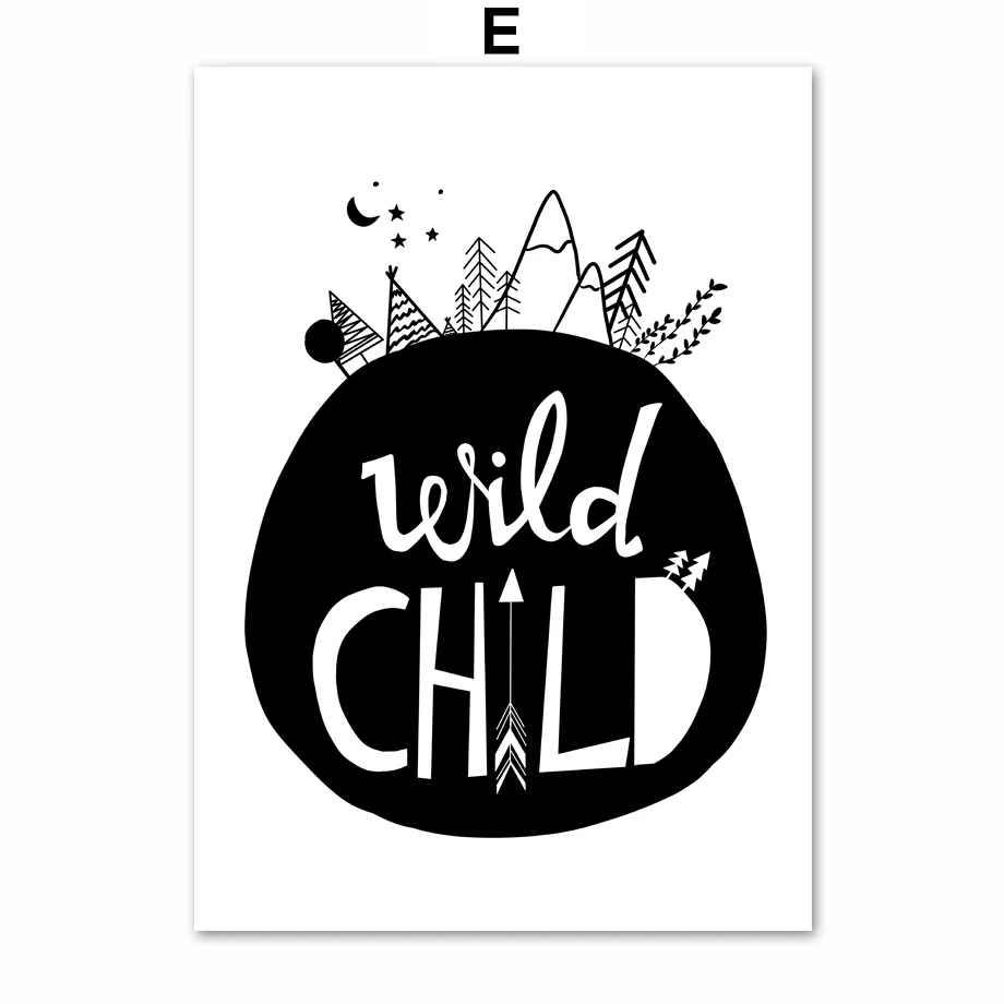 AFFLATUS-Explore-Child-Wall-Art-Canvas-Painting-Nordic-Posters-And-Prints-Black-White-Nursery-Wall-Pictures (4)