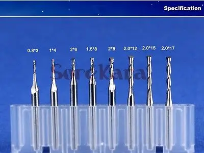 3 175*5 мм твердосплавные Фрезы с ЧПУ два флейта Концевая фрезы двойные продольные