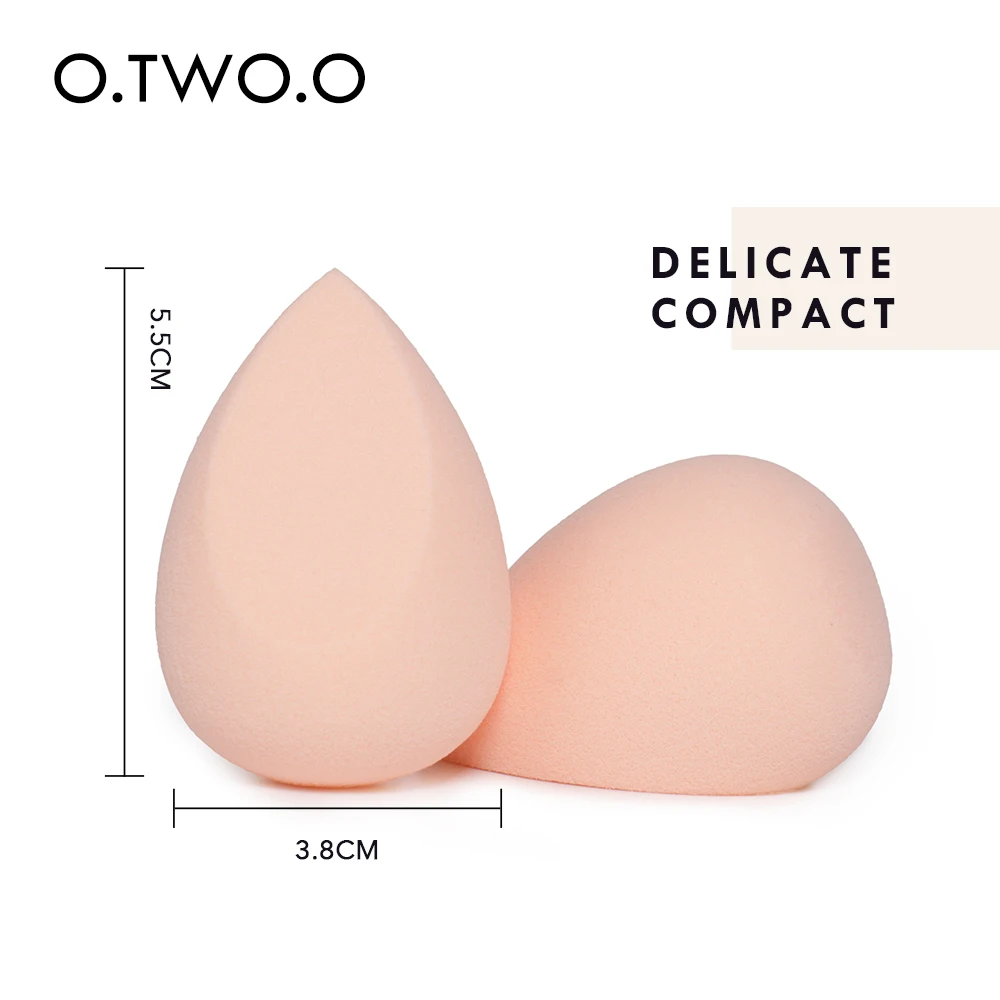 O.TWO.O 2 шт./компл. губка для макияжа коробка в форме сердца не латексный Материал Косметический спонж для пудры на ручке использовать инструменты для макияжа красоты