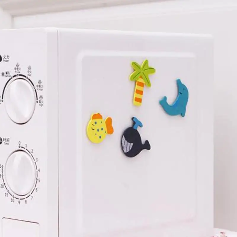 

1pcs Lot Colourful Cute Novelty Animals Wooden Fridge Magnet Sticker Novelty Funny Refrigerator Household Decoration Kids Toy