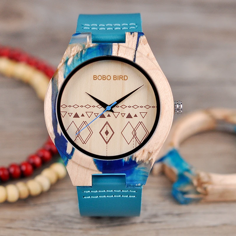 Watch Men Wooden relogio masculino BOBO BIRD Quartz Male Wristwatch Man with Leather Strap as Gift Customized Logo