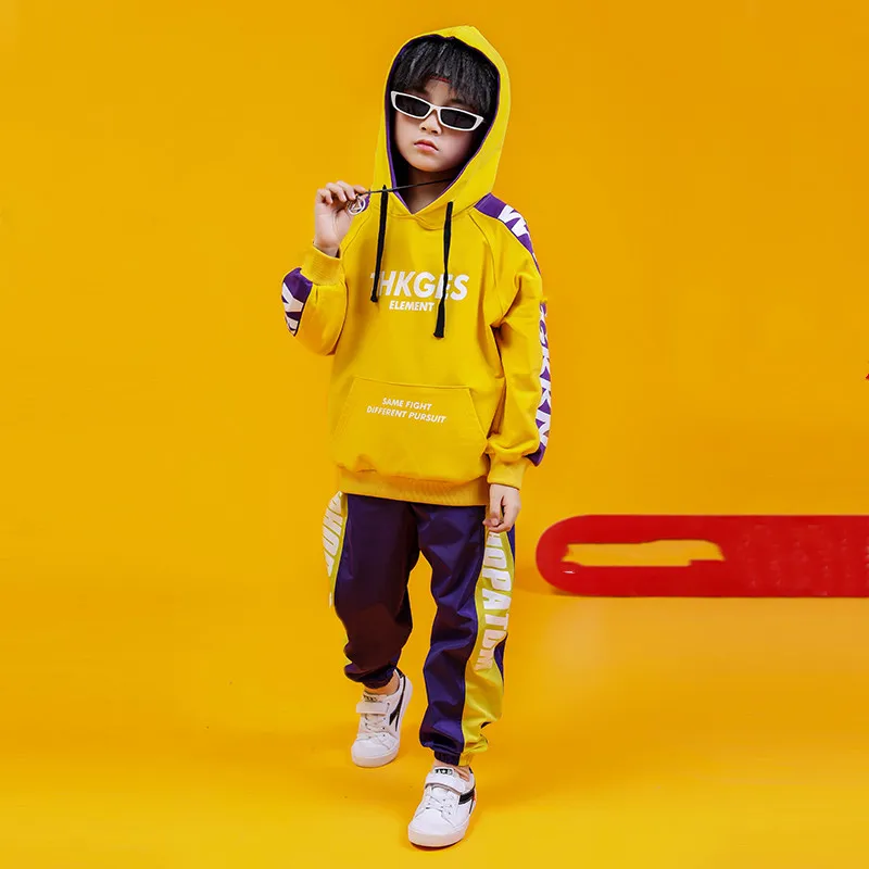 Kids Letter Hoodie Tops cotton children sport suits Dance Costumes for Girls Teenage Girl Hip Hop Clothing 10 12 14 16 18 Years (5)