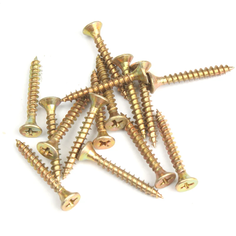 

100pcs M3.5 M4 Zinc Plated Phillips Countersunk Head Wood Screws Galvanized Cross Flat Head Self Tapping Screw