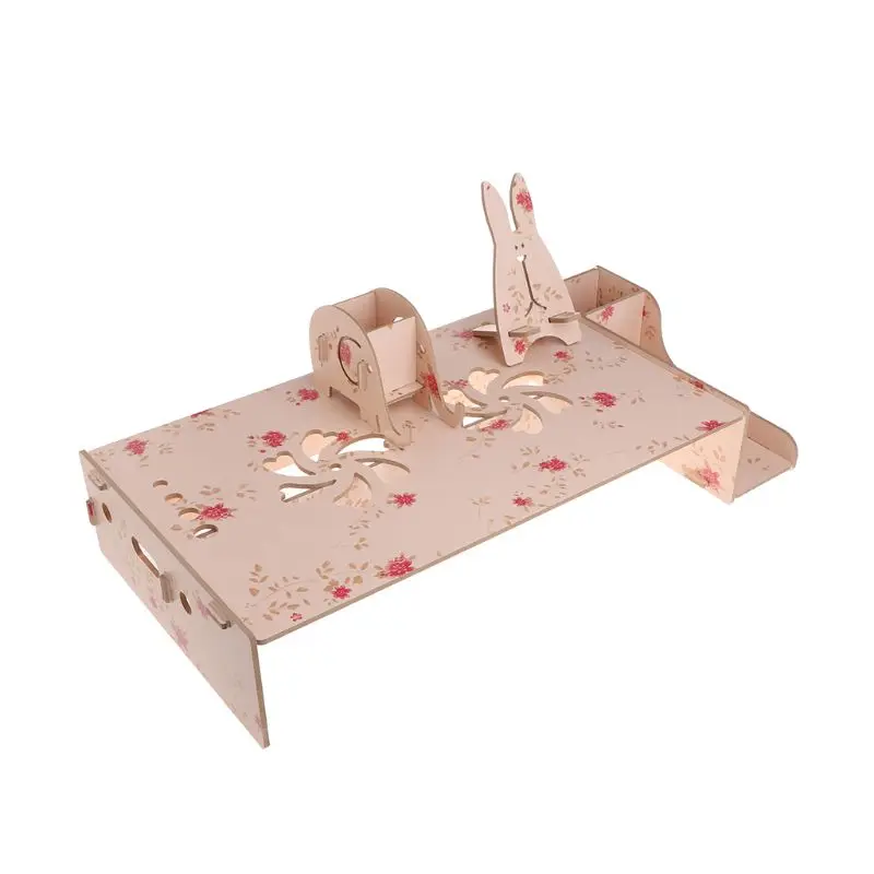 

Computer Monitor Stand Riser Wood Laptop Shelf Notebook Tablet Keyboard Desk Adjustable Height Phone Holder Pen Storage Box Home
