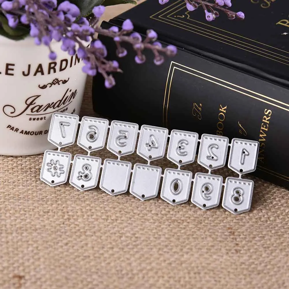 

DIY Carbon Steel Number Cutter Dies Handmade Molding Cutting Template Decoration Scrapbook Craft Die Dropshipping FAS