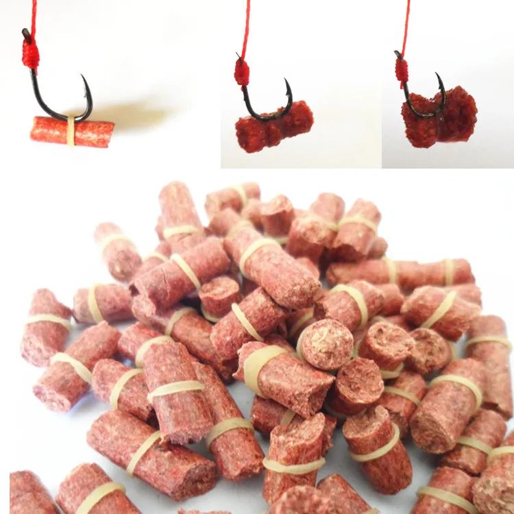 300pcsred color/smell 1 2cm Grass Carp Baits red Crucian Carp Baits Fishing Baits Fishing Lures