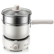 220V Многофункциональный Портативный Электрический Пособия по кулинарии кастрюля, сковорода мини Электрический чайник 1.2L мульти Плита для аппарата для приготовления завтрака