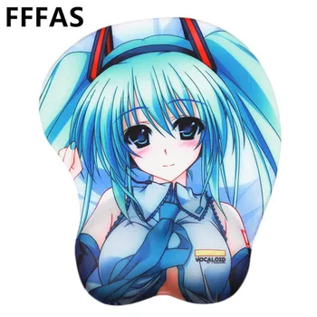 

FFFAS 3D Hatsune Miku Mouse Pad Mat Game Gamer Gaming Sexy Wrist Rest Mousepad Tapete Muismat For PC Compute Latop Notebook