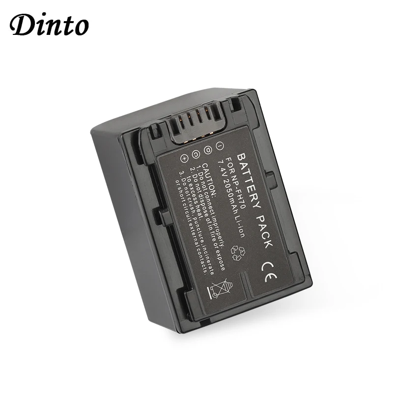 Dinto 1 шт. 2050 мАч 7 4 V NP-FH70 NP FH70 Перезаряжаемые Батарея NPFH70 Камера батареи для Sony HDR HC3