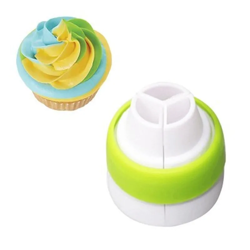 

Russian Icing Pipe Nozzle Tips Cream Pastry Bag Three-color Converter Cake Decoration Tool Set Pastry Tools Baking Accessories