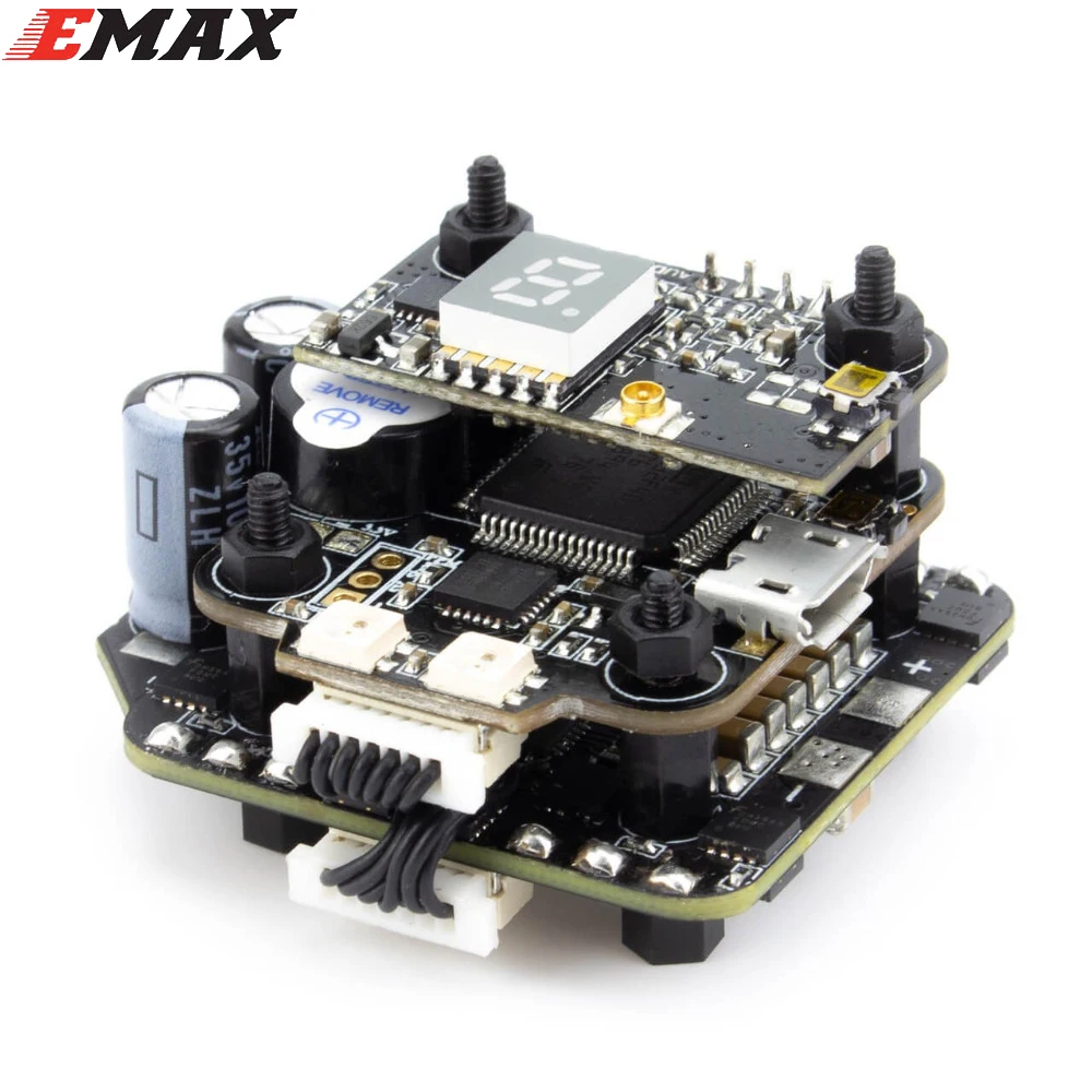 Emax мини MAGNUM F4 Контроллер полета+ MPU6000 6S BLHELI 32 бит 35 Ампер способный ESC+ Датчик тока все-в-одном стек