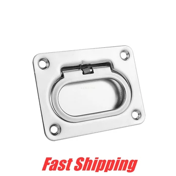 

stainless steel 304 Spring floor buckle Deck Hatch Pull Locker Cabinet Handle for Ship yacht Ship yacht hatch cover buckle