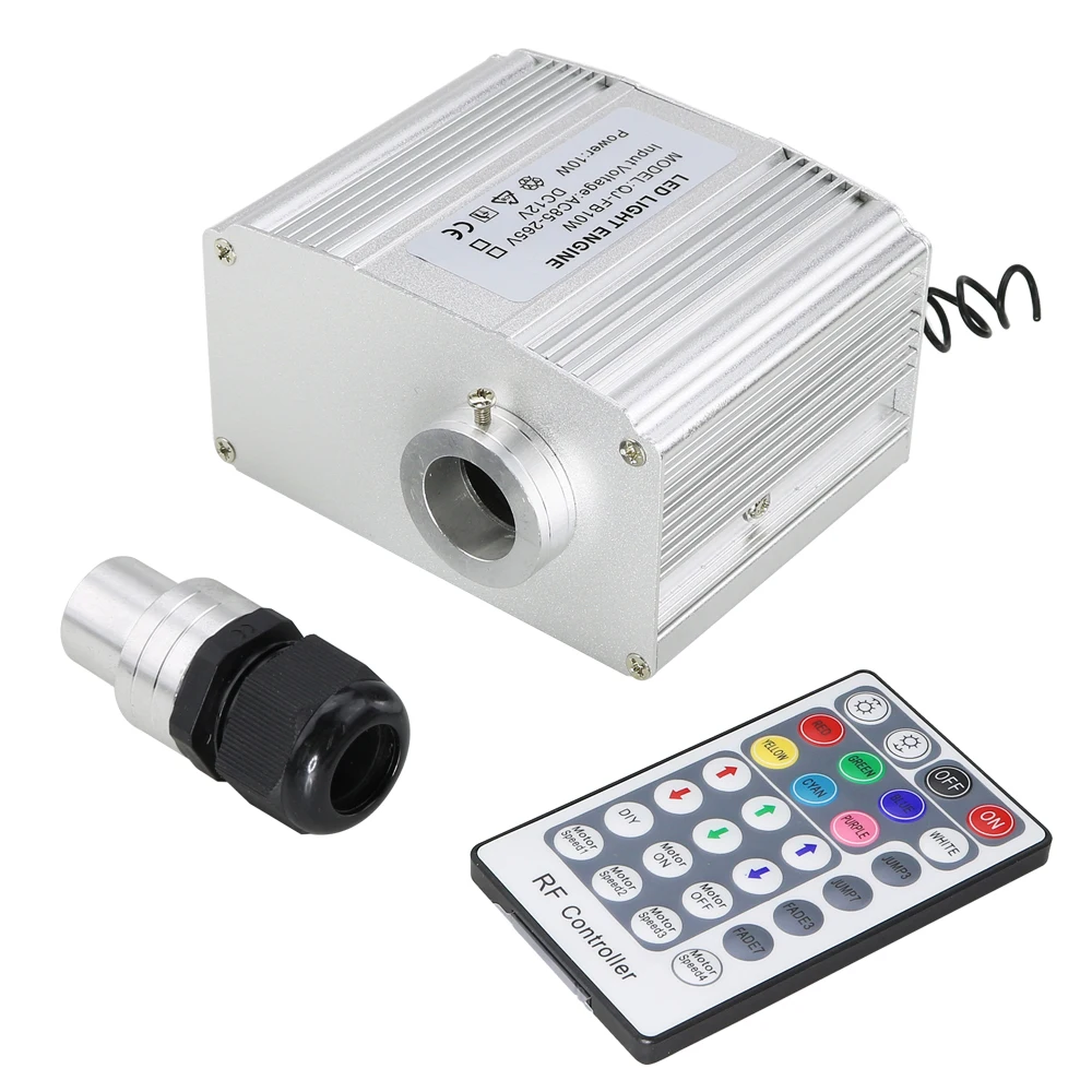 CREE chip 10W twinkle RGBW LED Fiber Optic Engine Driver with 28key RF