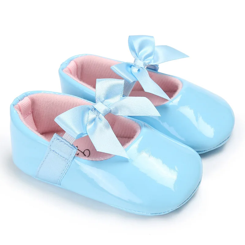 Горячая Распродажа, балетная обувь для принцессы, лакированная кожа, детская обувь, обувь для малышей, детская обувь - Color: sky blue