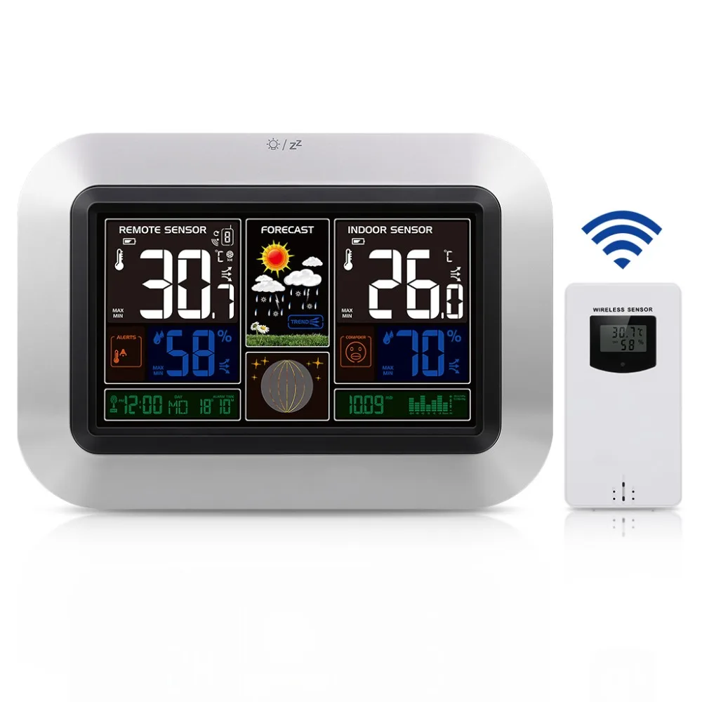 Weather Station Wireless Indoor Outdoor Sensor Thermometer Hygrometer