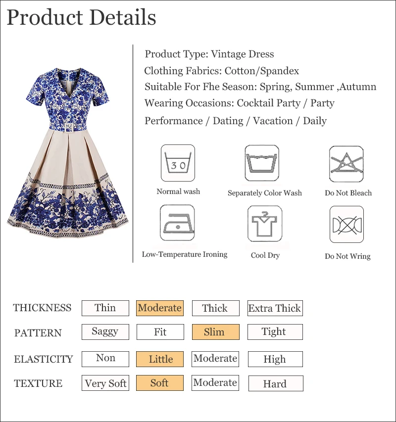 Kostlich Blue And White Porcelain Print Summer Dress Women 2017 Short Sleeve 1950s Vintage Dress Belt Tunic Sexy Party Dresses (18)