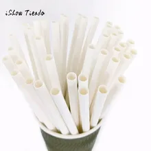 25 шт. белые бумажные соломинки для вечеринки, дня рождения, свадьбы, биоразлагаемые уникальные домашние свадебные аксессуары для кухонного бара