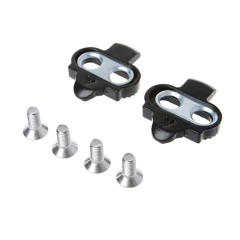 cheap 1 Set Pedal Plate Bicycle Self Locking Pedals Accessories Shoe Cleats Riding Parts For Shimano