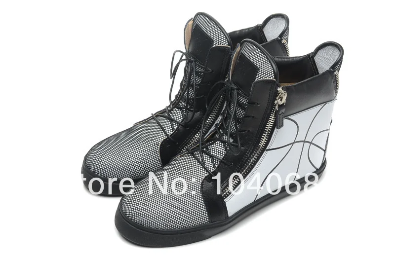 2014 latest fashion classic white ball free shipping double zipper pattern | Обувь