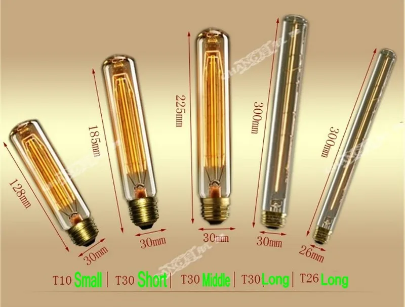 

LightInBox New 2014 10 x Creative retroEdison Bulb filament incandescent light bulbs E27 lighting Vintage tungsten Bulb