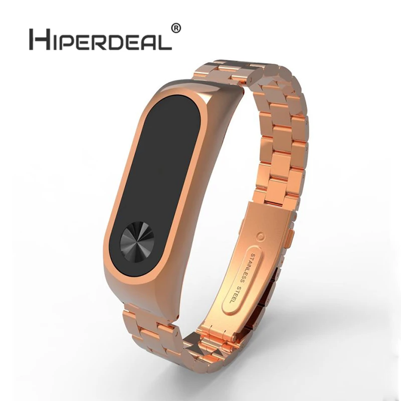HIPERDEAL для Xiaomi Mi Band 2 роскошный браслет из нержавеющей стали металлический