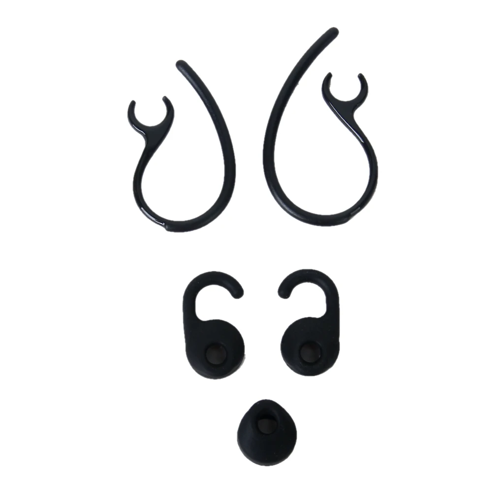 Black Ear Bud Gels Hooks Set Replacement Parts For Jabr EASYGO/CLEAR/TALK Bluetooth Earhook Wireless Headset Accessories