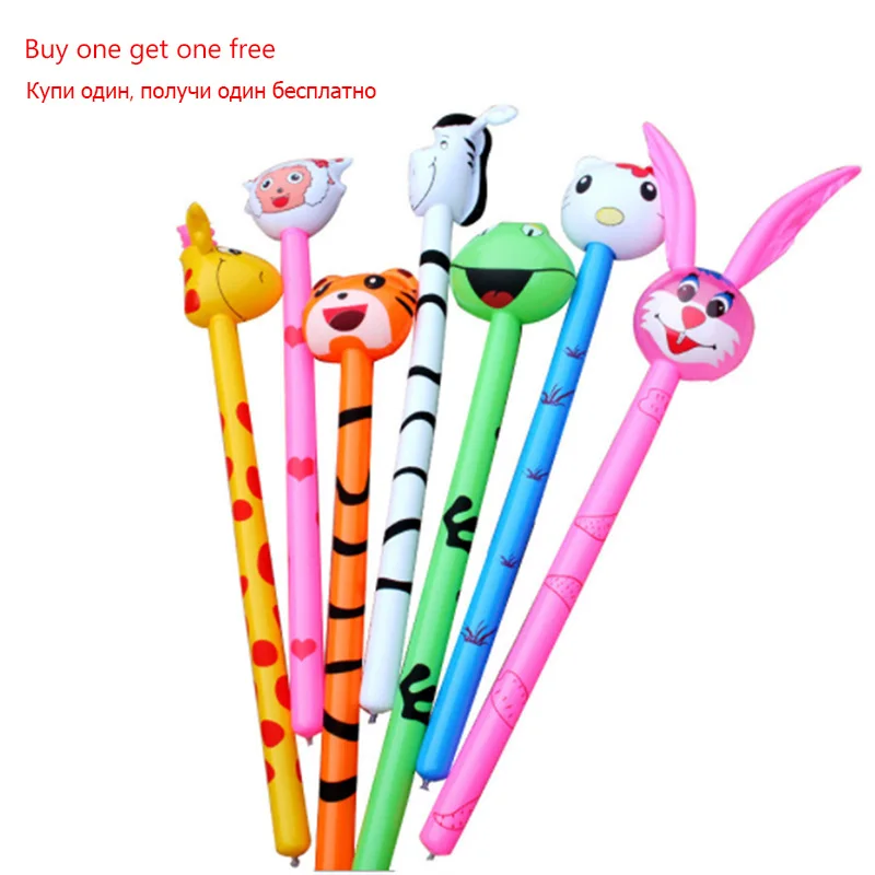 

Cartoon Inflatabel Animal 2PC Long Inflatable Hammer No wounding weapon Stick Baby Children Toys WM-04