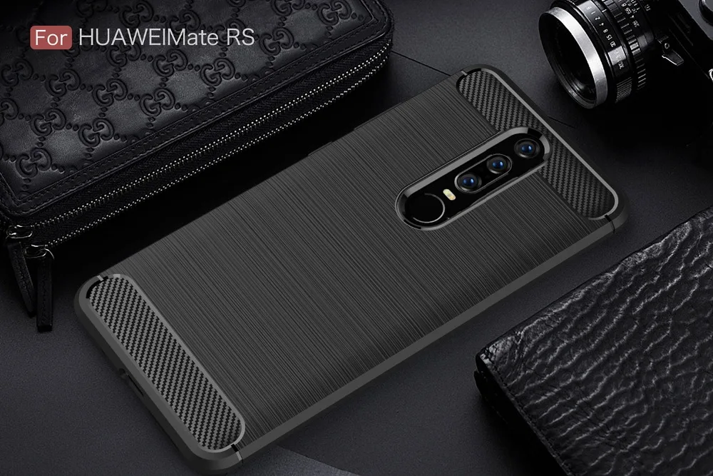 Оригинальный чехол сотового телефона для huawei mate RS Ultra Slim углеродного волокна ТПУ