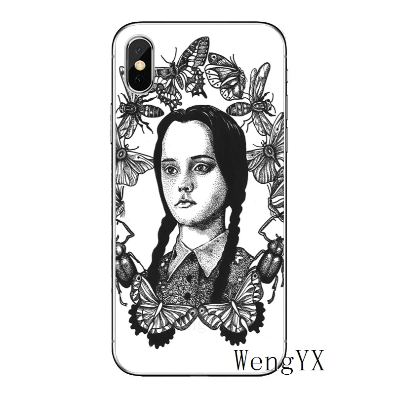 Weday Addams family для Apple iPhone 8 7 plus 6s 6 plus X XR XS Max SE 5S 5c 5 4S 4 TPU мягкий чехол для телефона - Цвет: Addams-Family-A-09