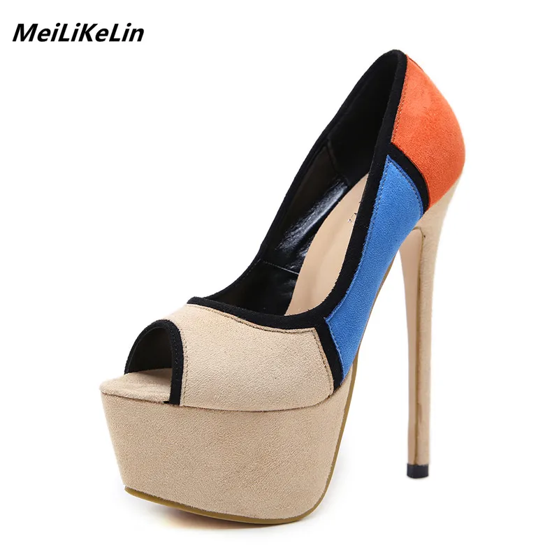 color block heels
