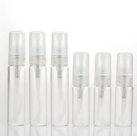 Frascos de Spray de Perfume de Vidro Frascos de Amostra de Perfume por Atacado Venda Quente Pequenos Transparente Vazio 5 ml 10