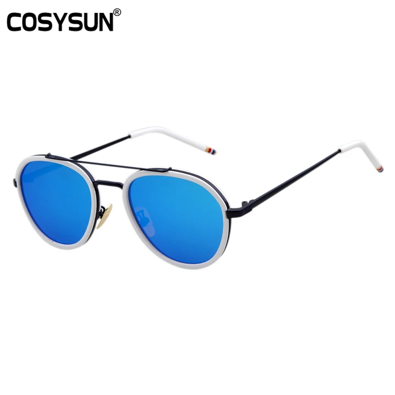 2016 new Flat Mirror round Sunglasses Men Royal Sunglasses Pilot