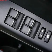 BJMYCYY 7 шт./компл. автомобиля ABS стеклоподъемник кнопки украсить Блестки для Toyota camry 2013 аксессуары